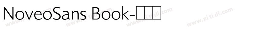NoveoSans Book字体转换